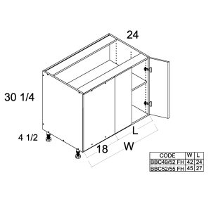 Palermo Gloss White altamax Four Drawer Base Cabinet
