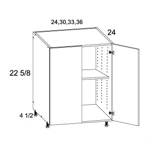 Palermo Gloss White altamax Single Door Single Drawer Base Cabinet