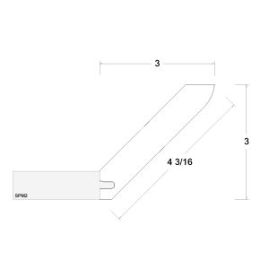 Verona Pure Blanc Angle Crown Moulding