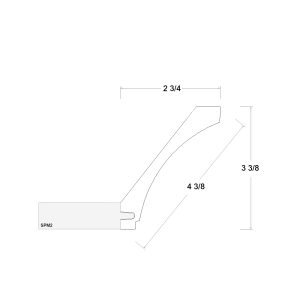 Verona Pure Blanc Cove Crown Moulding