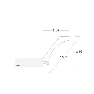 Verona Pure Blanc Cove Crown Moulding