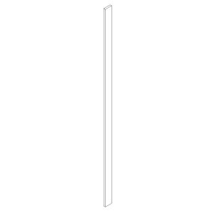 3 in tall cabinet filler - 1/2 Overlay Rubberwood Shaker