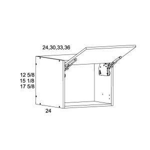 Palermo Gloss White 24"D One Door Wall Stacker Cabinet