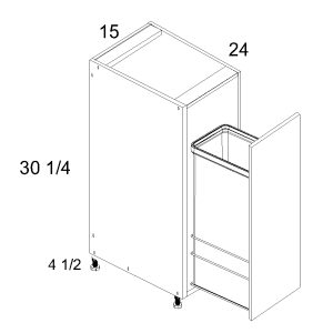 Palermo Gloss White Blum Three Drawer Base Cabinet