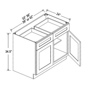 BASE CABINETS - 2 DOORS 2 DRAWERS