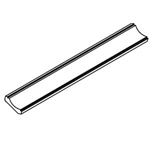 Cove Crown Molding - 1/2 Overlay Rubberwood Shaker