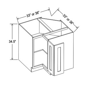 EASY REACH BASE CORNER CABINETS - BIFOLD DOORS