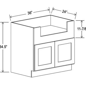FARM SINK BASE CABINET - 2 DOORS
